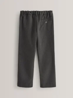 Schoolkleding|Broeken En Chino's|Next - Formele schoolbroek met rechte pijpen (3-17jr) Grijs