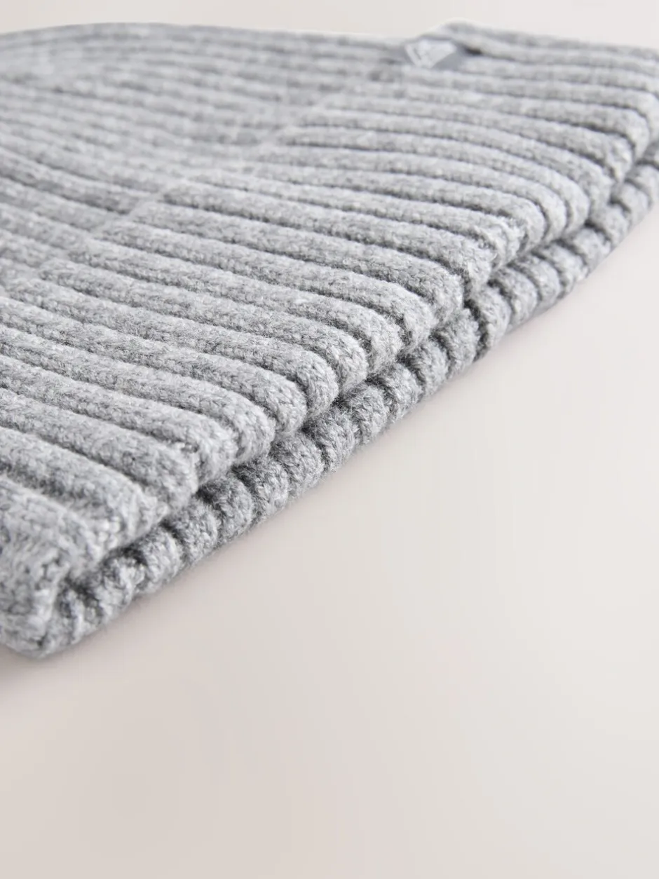 Mutsjes En Antikrabwantjes|Mutsen, Handschoenen En Sjaals*Next Grijs - Gebreide beanie-muts (1-16jr)