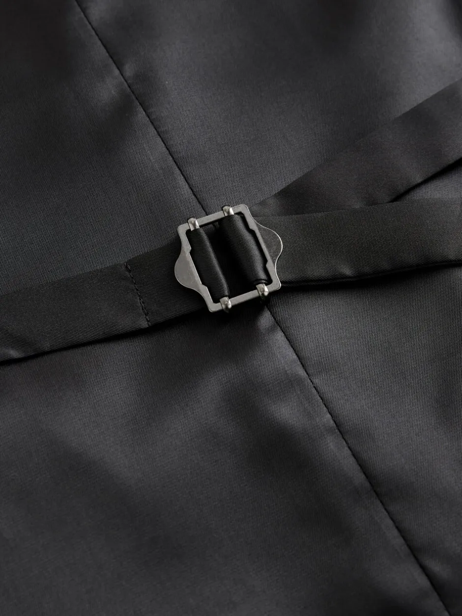 Vesten|Next Grijs - Herenvest met textuur