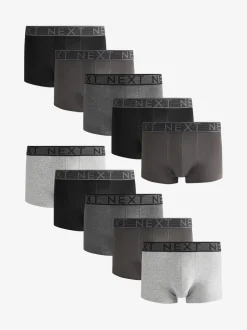 Ondergoed|Ondergoed|Next Grijs - Hipster boxers van katoenrijke mix