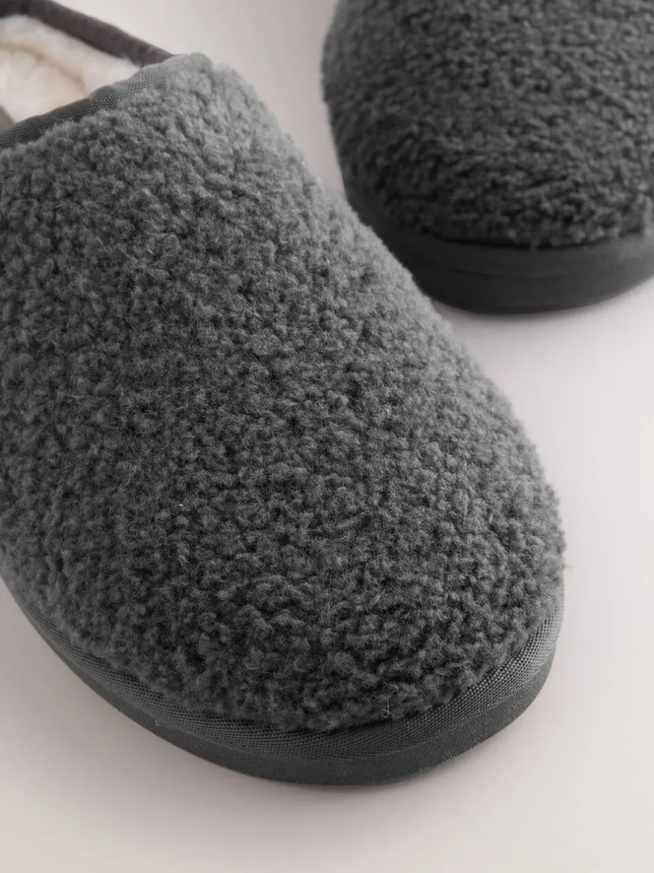 Pantoffels|Next - Instappantoffels met borgvoering Grijs