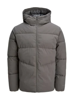 Jassen En Jacks*JACK & JONES - - Gewatteerd jack met capuchon Grijs