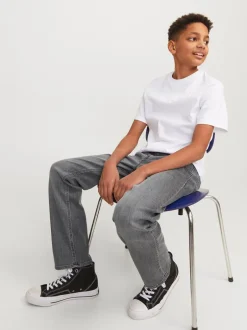 Jeans|JACK & JONES JUNIOR - Grey Clark Regular Fit Jeans Grijs
