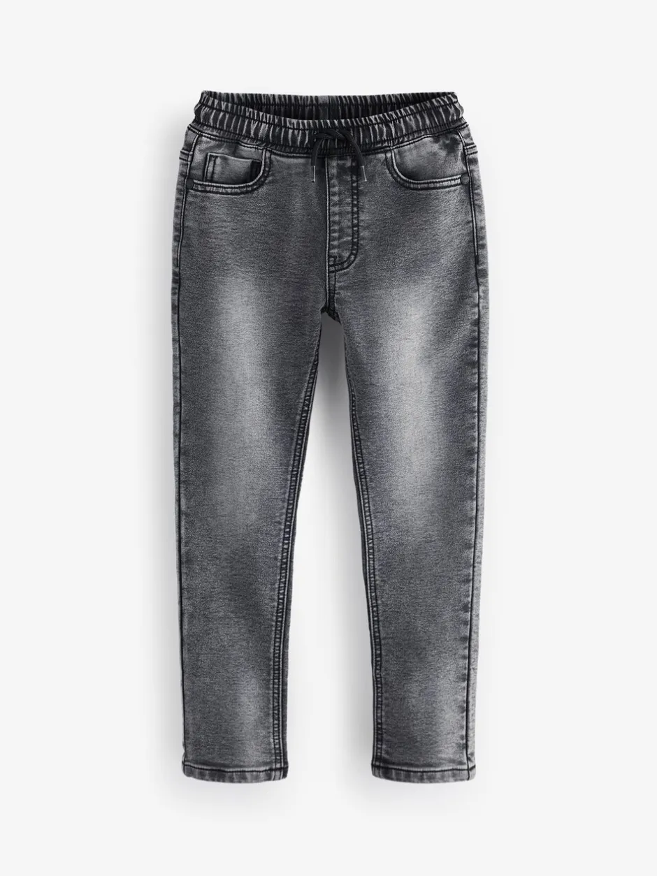 Jeans|Next - Jeans met stretch en elastische taille (3-16 jr) Grijs