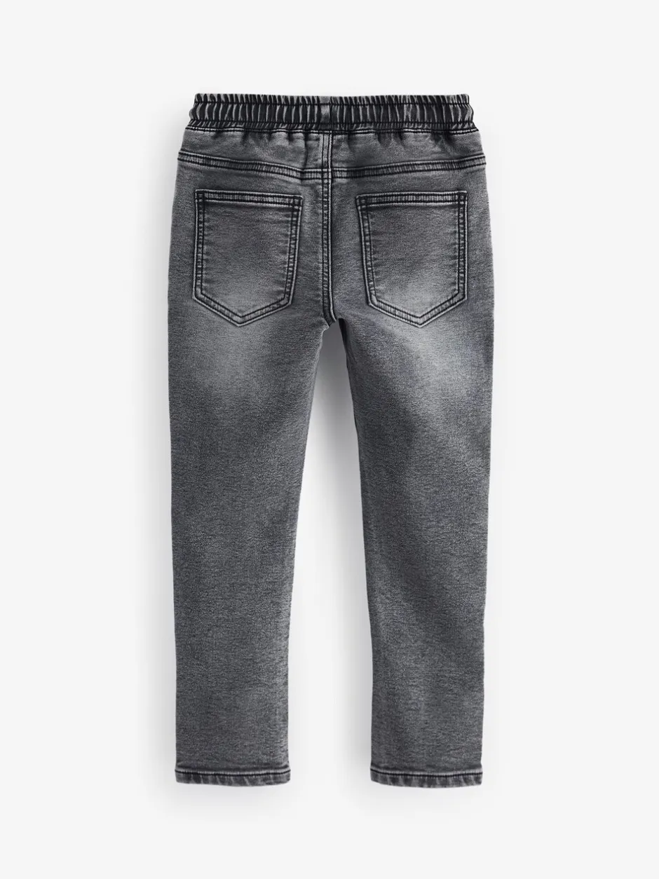 Jeans|Next - Jeans met stretch en elastische taille (3-16 jr) Grijs