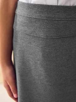Shorts En Rokken*Next - Jersey stretch schoolkokerrok met aantrekkoord (3 - 18 jr) Grijs