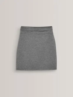 Shorts En Rokken*Next - Jersey stretch schoolkokerrok met aantrekkoord (3 - 18 jr) Grijs