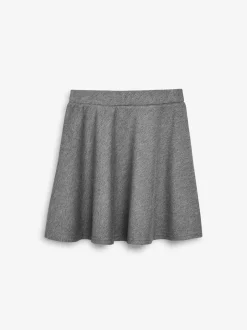 Schoolkleding|Shorts En Rokken|Next - Jersey stretch school skater rok met elastische taille (3 - 17 jr) Grijs