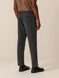 Formele Broek*Next - Joggingbroek met elastische tailleband en effen voorkant Grijs