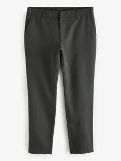 Formele Broek*Next - Joggingbroek met elastische tailleband en effen voorkant Grijs