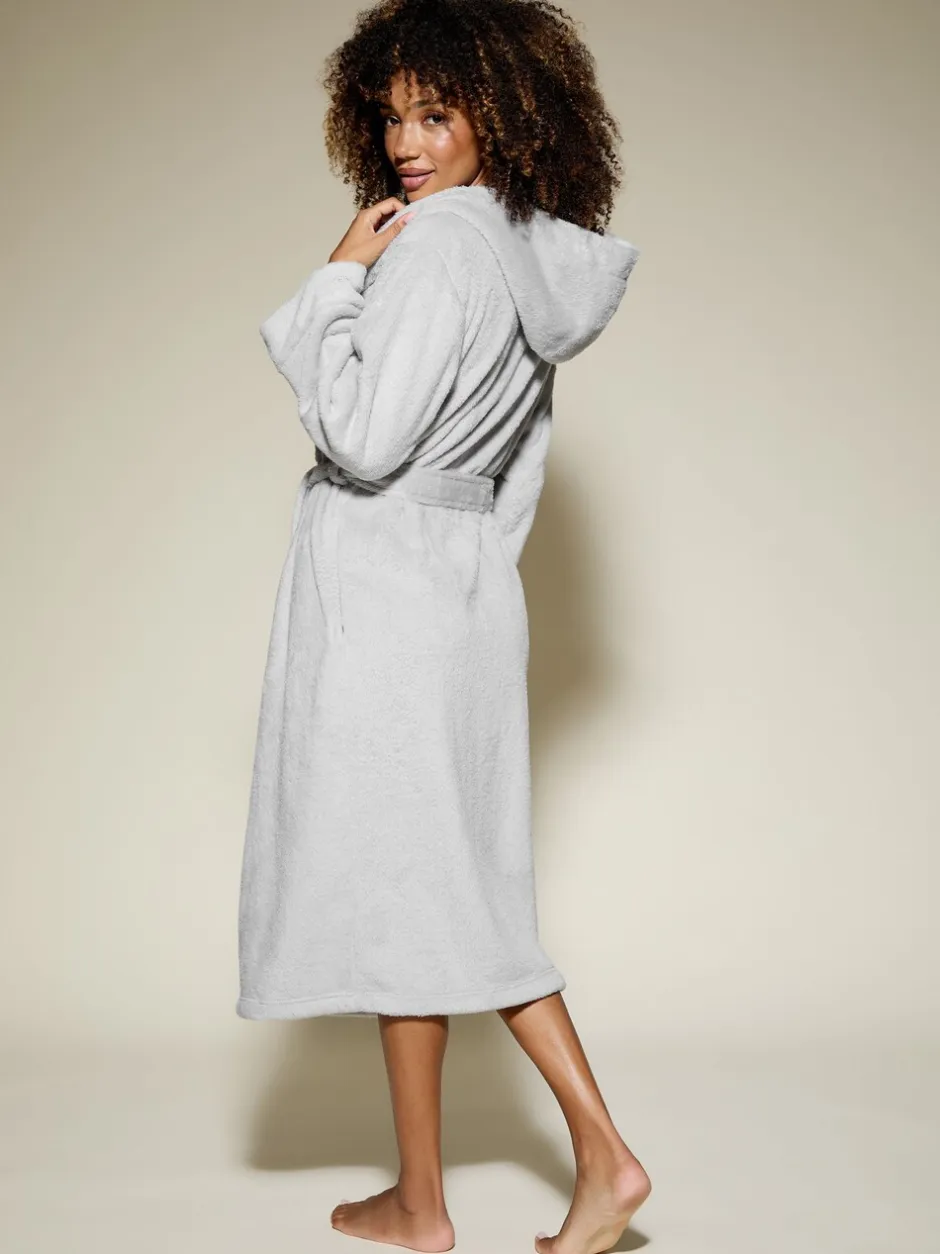 Badjassen*KBX - Rosa Fluffy Robe Grijs