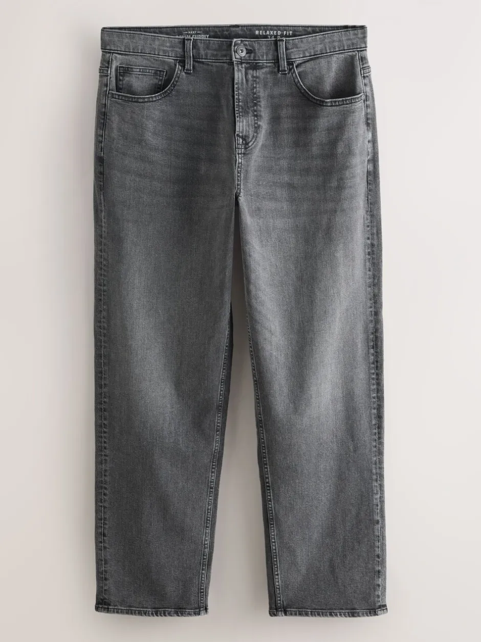 Jeans|Next Grijs - Klassieke stretchy Jeans met relaxed fit
