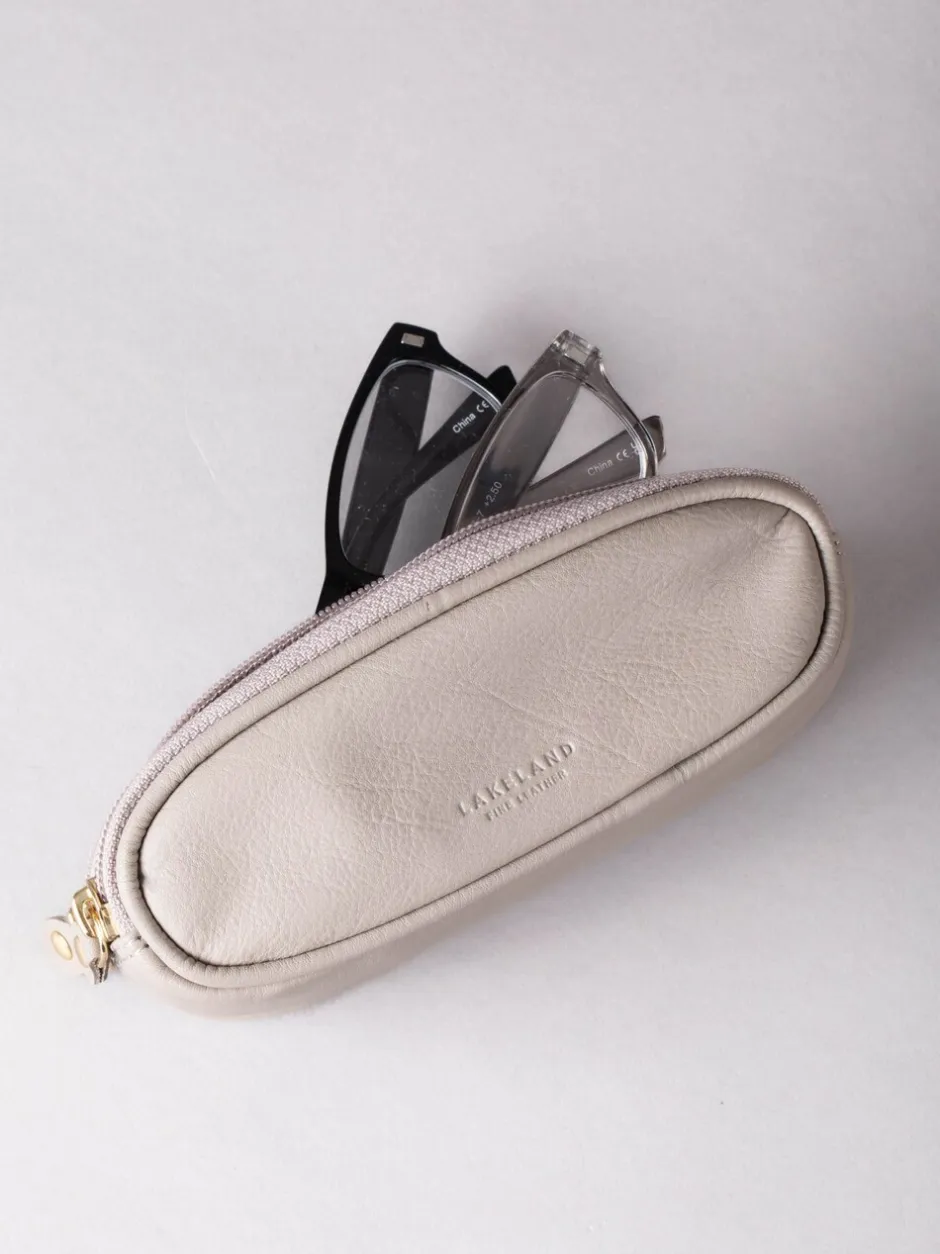 Zonnebril*Lakeland Leather Grijs - dubbele brillenkoker