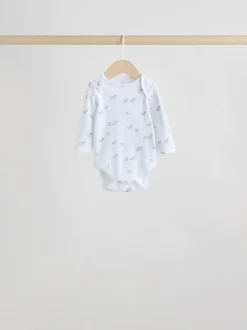 Rompertjes En Hemdjes|Rompertjes En Hemdjes|Next Grijs - Long Sleeved Baby Bodysuits 5 Pack