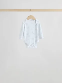 Rompertjes En Hemdjes|Rompertjes En Hemdjes|Next Grijs - Long Sleeved Baby Bodysuits 5 Pack