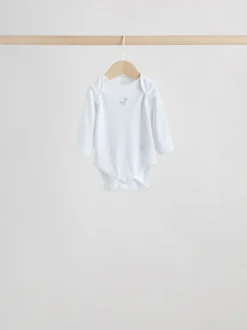 Rompertjes En Hemdjes|Rompertjes En Hemdjes|Next Grijs - Long Sleeved Baby Bodysuits 5 Pack