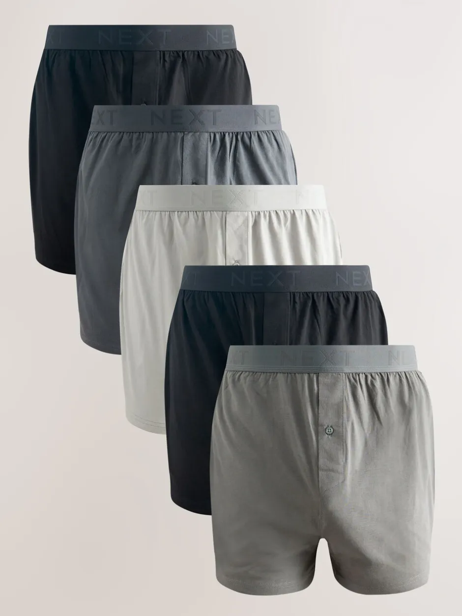 Ondergoed|Ondergoed*Next - Losse Boxer 5 set Grijs