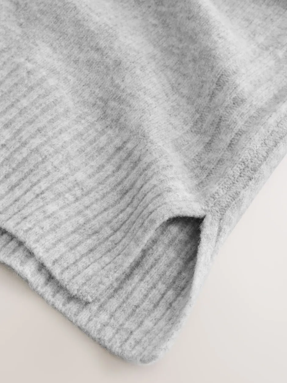 Moederschap|Next Grijs - Maternity Knitted Hoodie