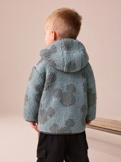 Jassen, Jacks En Kinderwagenpakjes|Jassen En Jacks*Next Grijs - Mickey Mouse fleece Jack met ritssluiting en Met capuchon (3mnd -8jr)