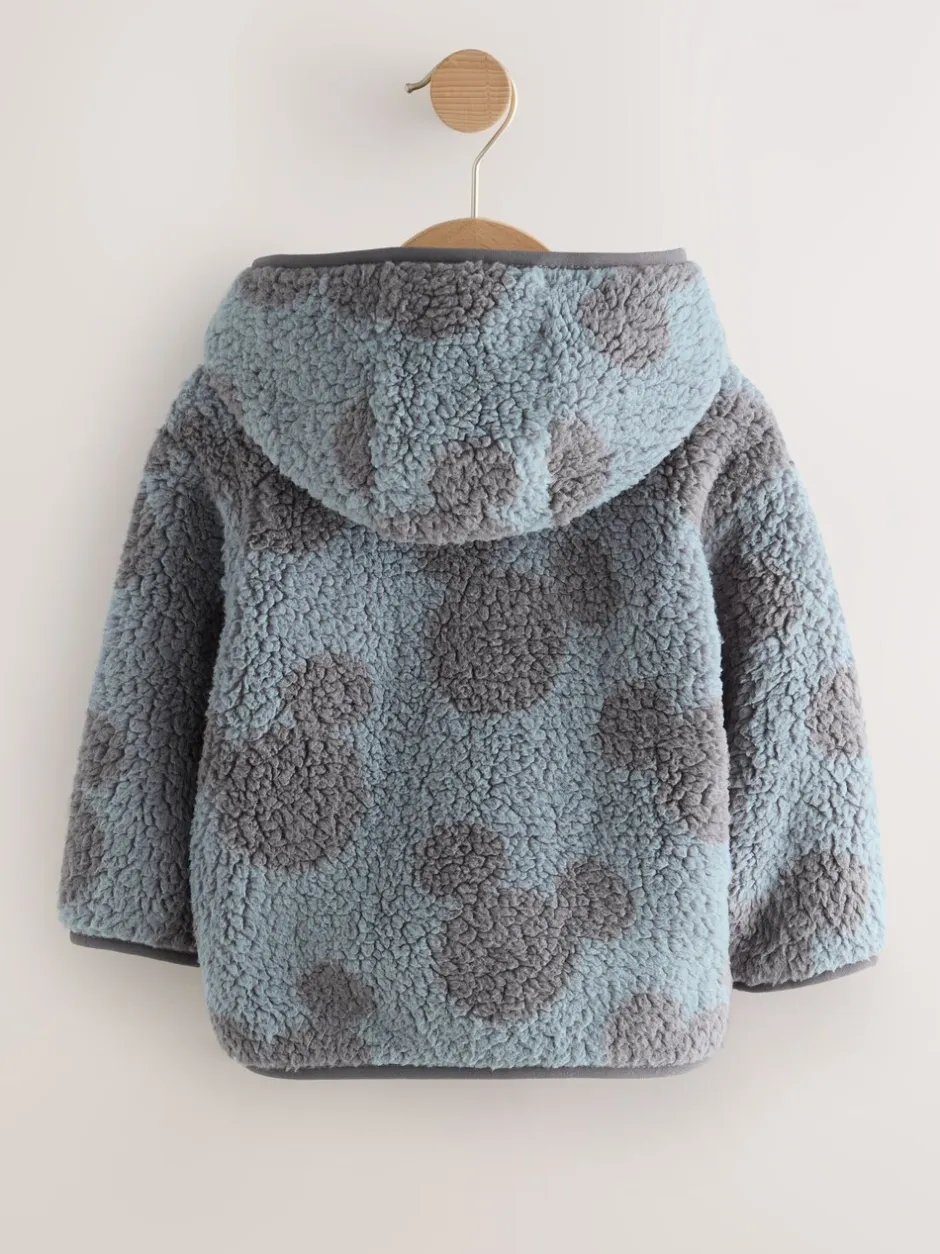 Jassen, Jacks En Kinderwagenpakjes|Jassen En Jacks*Next Grijs - Mickey Mouse fleece Jack met ritssluiting en Met capuchon (3mnd -8jr)