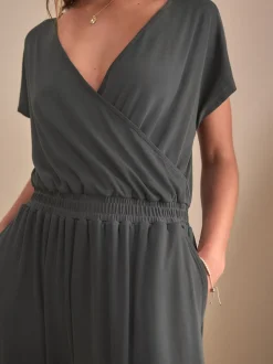 Jumpsuits En Playsuits*Next Grijs - Modal jumpsuit zandwassing