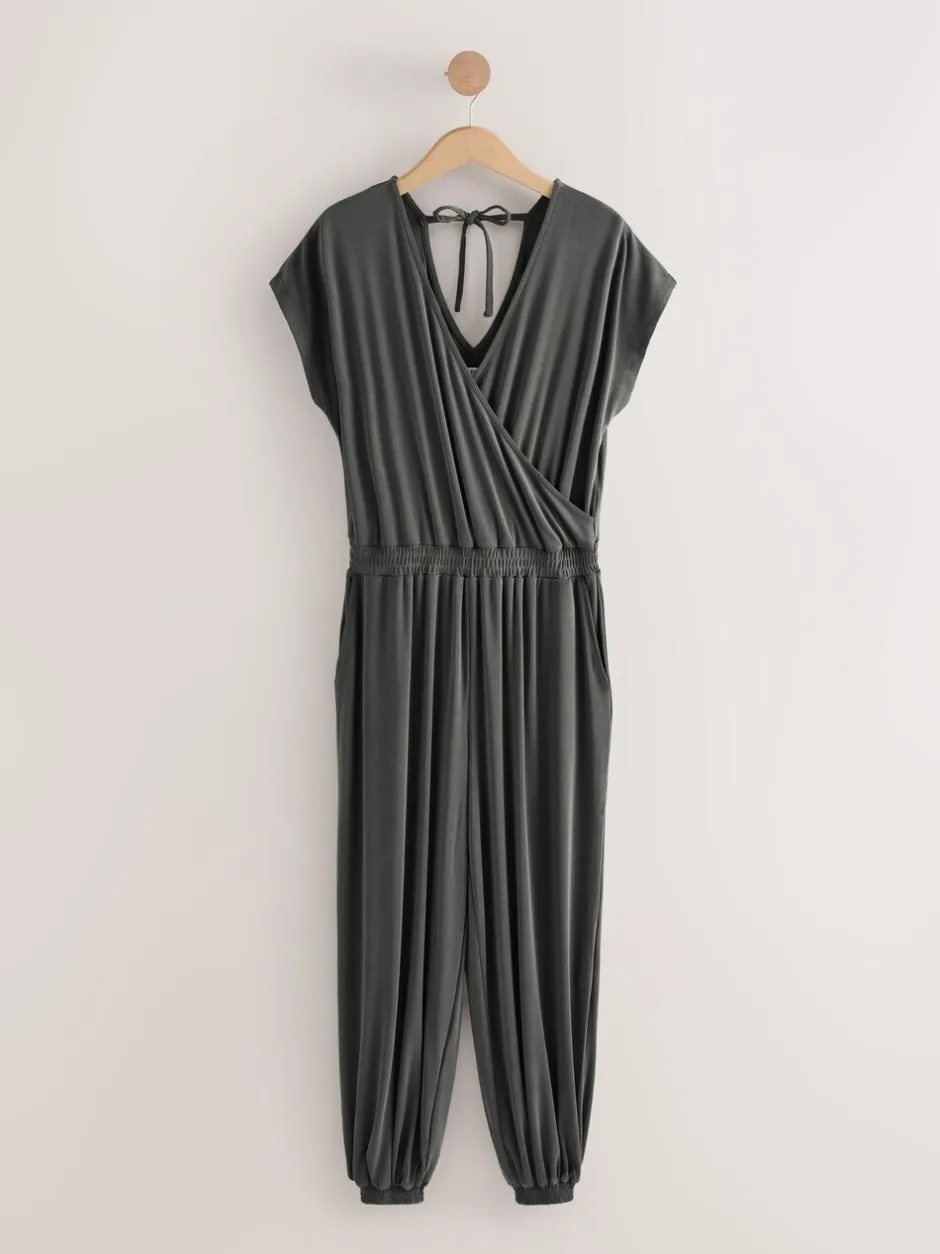 Jumpsuits En Playsuits*Next Grijs - Modal jumpsuit zandwassing