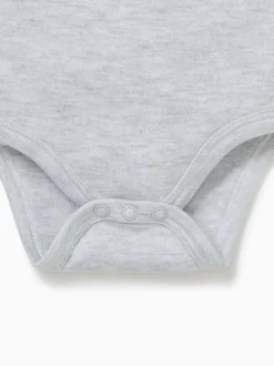 Rompertjes En Hemdjes*Mori - Lange Mouw Envelope Hals Bodysuit Grijs