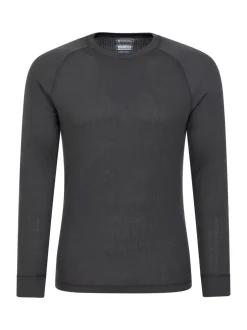 Ondergoed|Ondergoed|Mountain Warehouse - - Talus - Thermische herentop met ronde hals Grijs