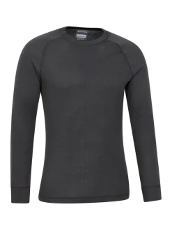 Ondergoed|Ondergoed|Mountain Warehouse - - Talus - Thermische herentop met ronde hals Grijs