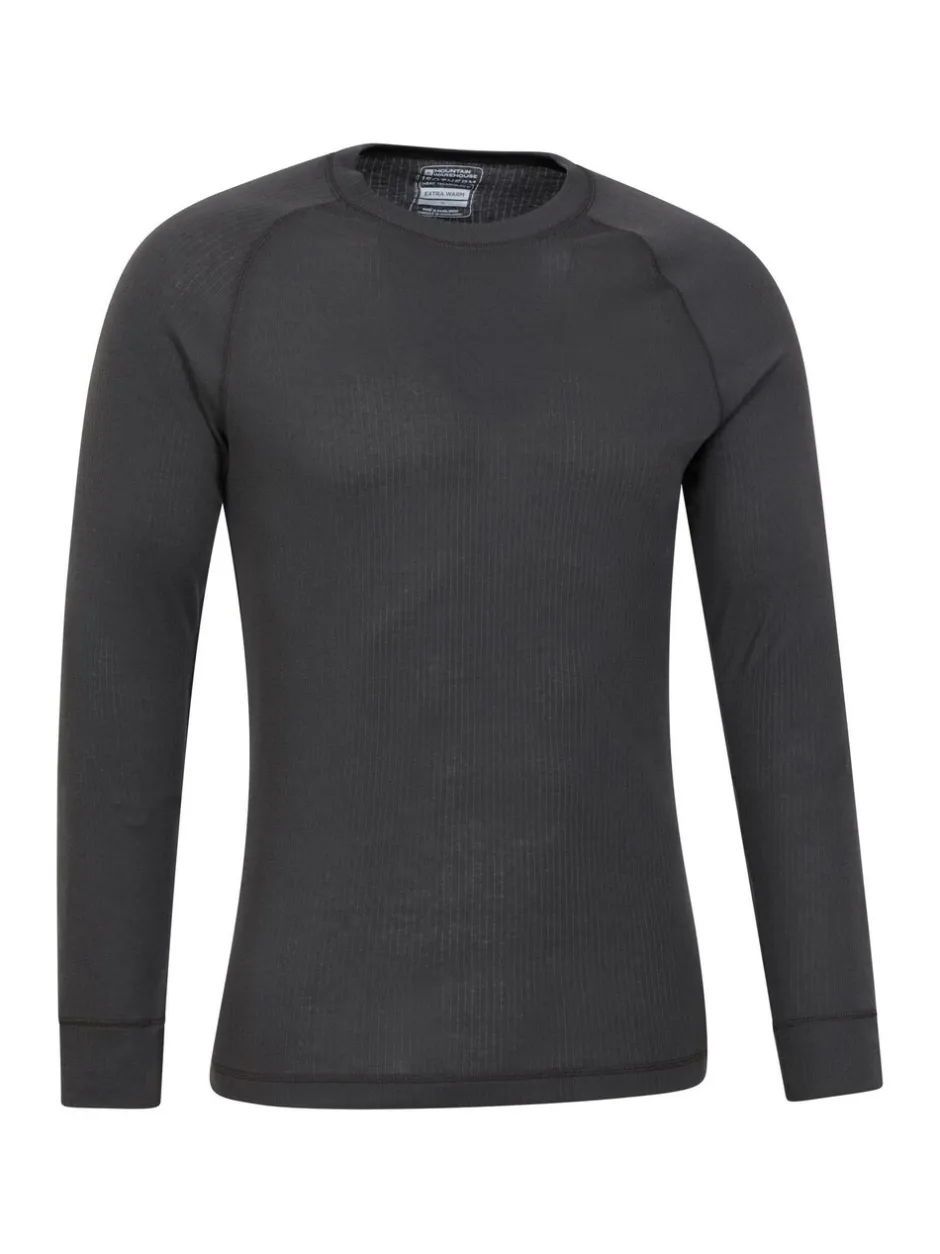 Ondergoed|Ondergoed|Mountain Warehouse - - Talus - Thermische herentop met ronde hals Grijs