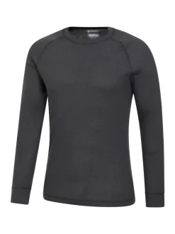 Ondergoed|Ondergoed|Mountain Warehouse - - Talus - Thermische herentop met ronde hals Grijs