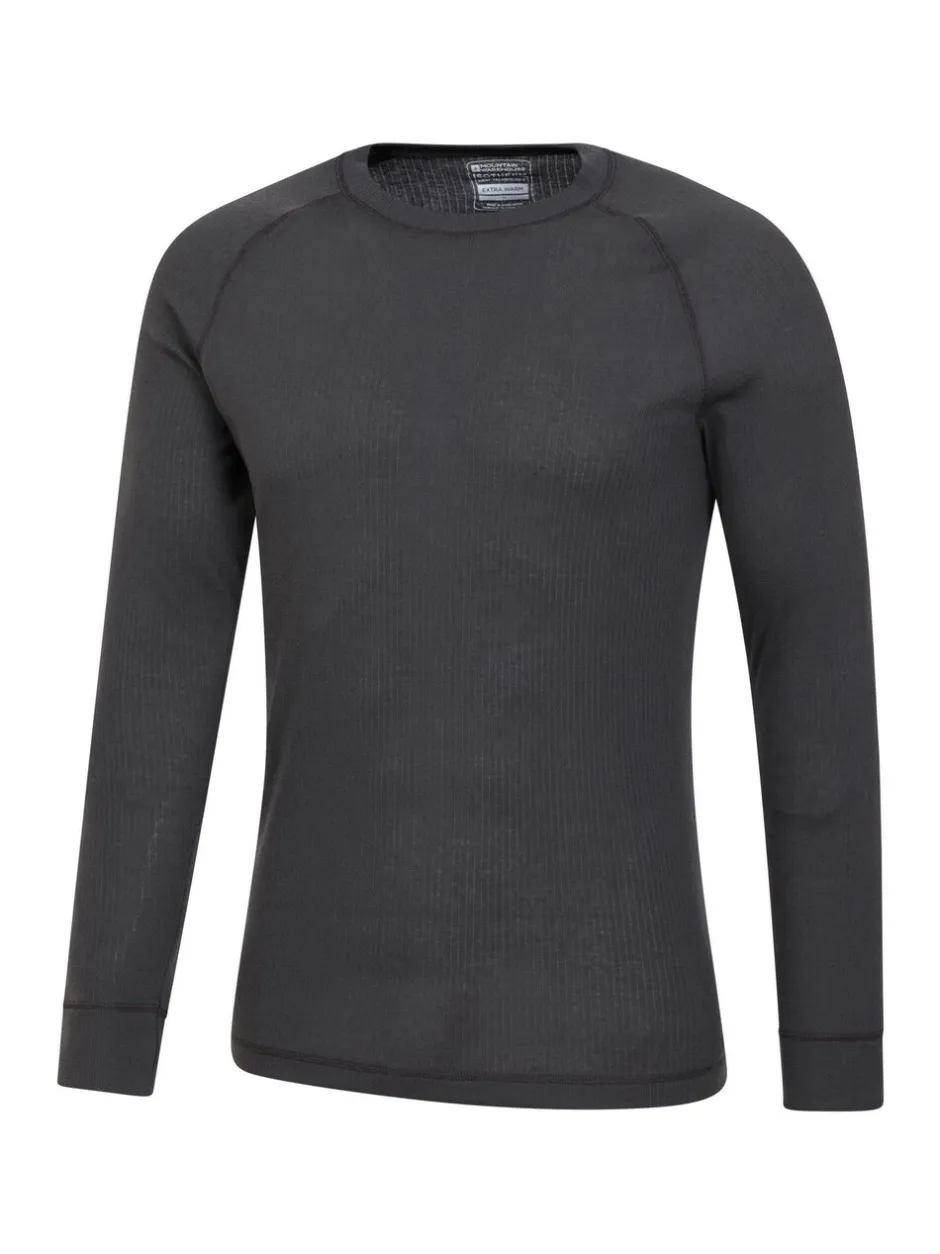 Ondergoed|Ondergoed|Mountain Warehouse - - Talus - Thermische herentop met ronde hals Grijs