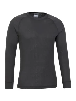 Ondergoed|Ondergoed|Mountain Warehouse - - Talus - Thermische herentop met ronde hals Grijs