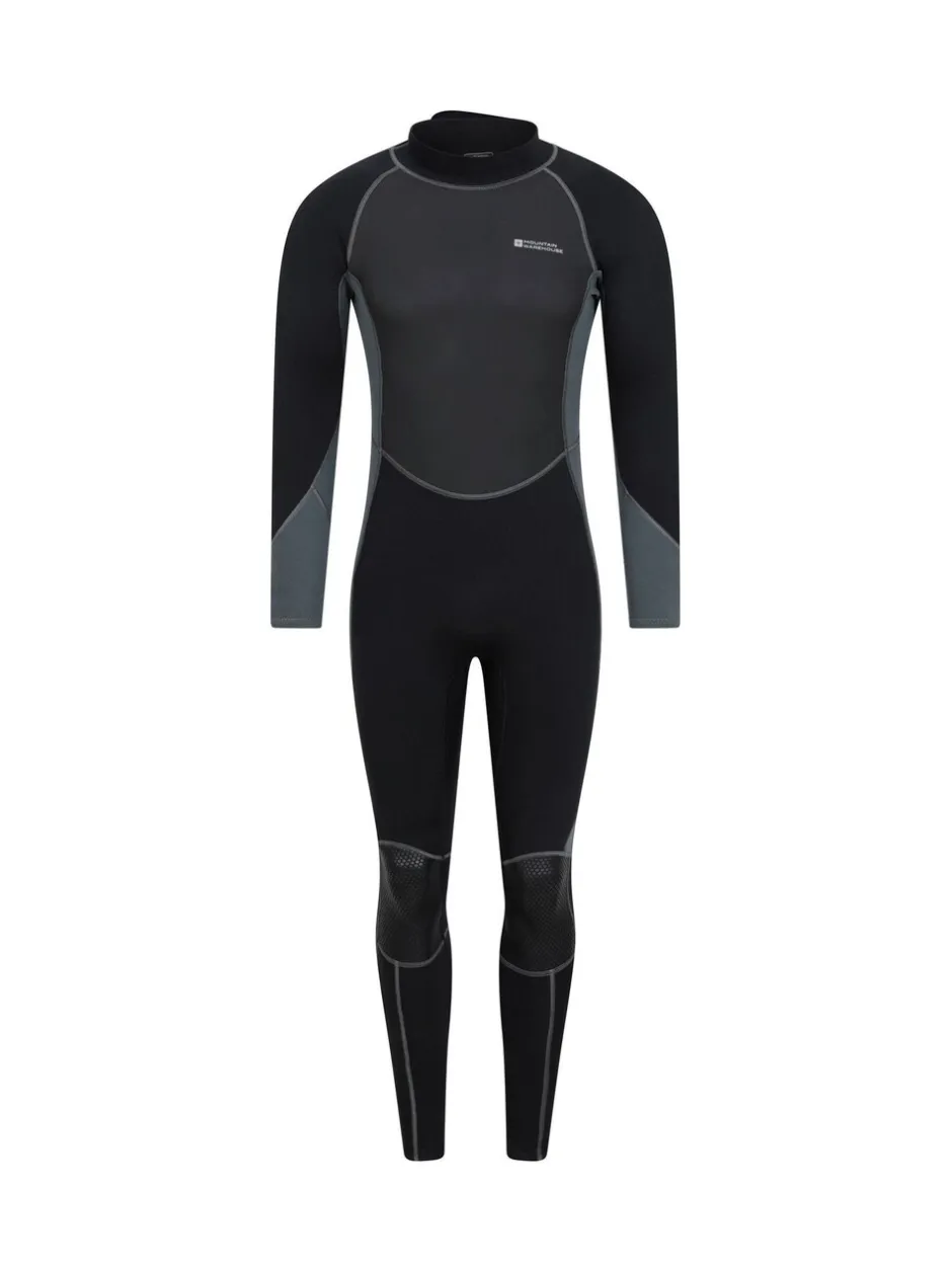 Badkleding|Mountain Warehouse - lang neopreen wetsuit voor heren Grijs