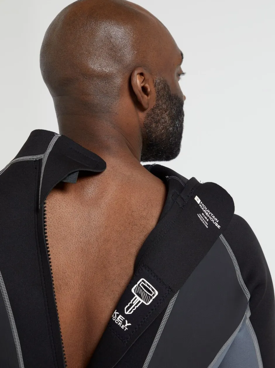 Badkleding|Mountain Warehouse - lang neopreen wetsuit voor heren Grijs