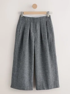 Broeken|Next - N. Premium visgraat culottes met wol Grijs