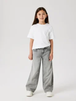 Jeans*Name It Grijs - jeans met wijde pijpen