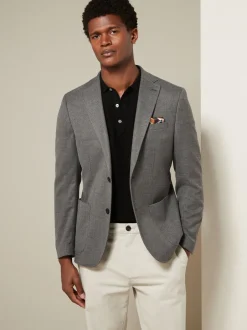 Blazers En Business-Jasjes|Next - Normale Pasvorm - Modieuze blazer met textuur Grijs