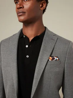 Blazers En Business-Jasjes|Next - Normale Pasvorm - Modieuze blazer met textuur Grijs