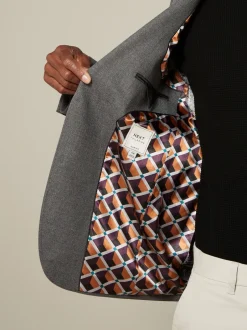 Blazers En Business-Jasjes|Next - Normale Pasvorm - Modieuze blazer met textuur Grijs