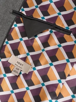 Blazers En Business-Jasjes|Next - Normale Pasvorm - Modieuze blazer met textuur Grijs