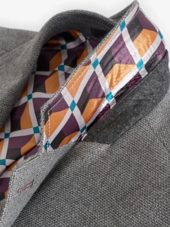 Blazers En Business-Jasjes|Next - Normale Pasvorm - Modieuze blazer met textuur Grijs