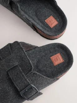 Pantoffels|Loungewear*Next Grijs - Pantoffelmuiltjes met gesp