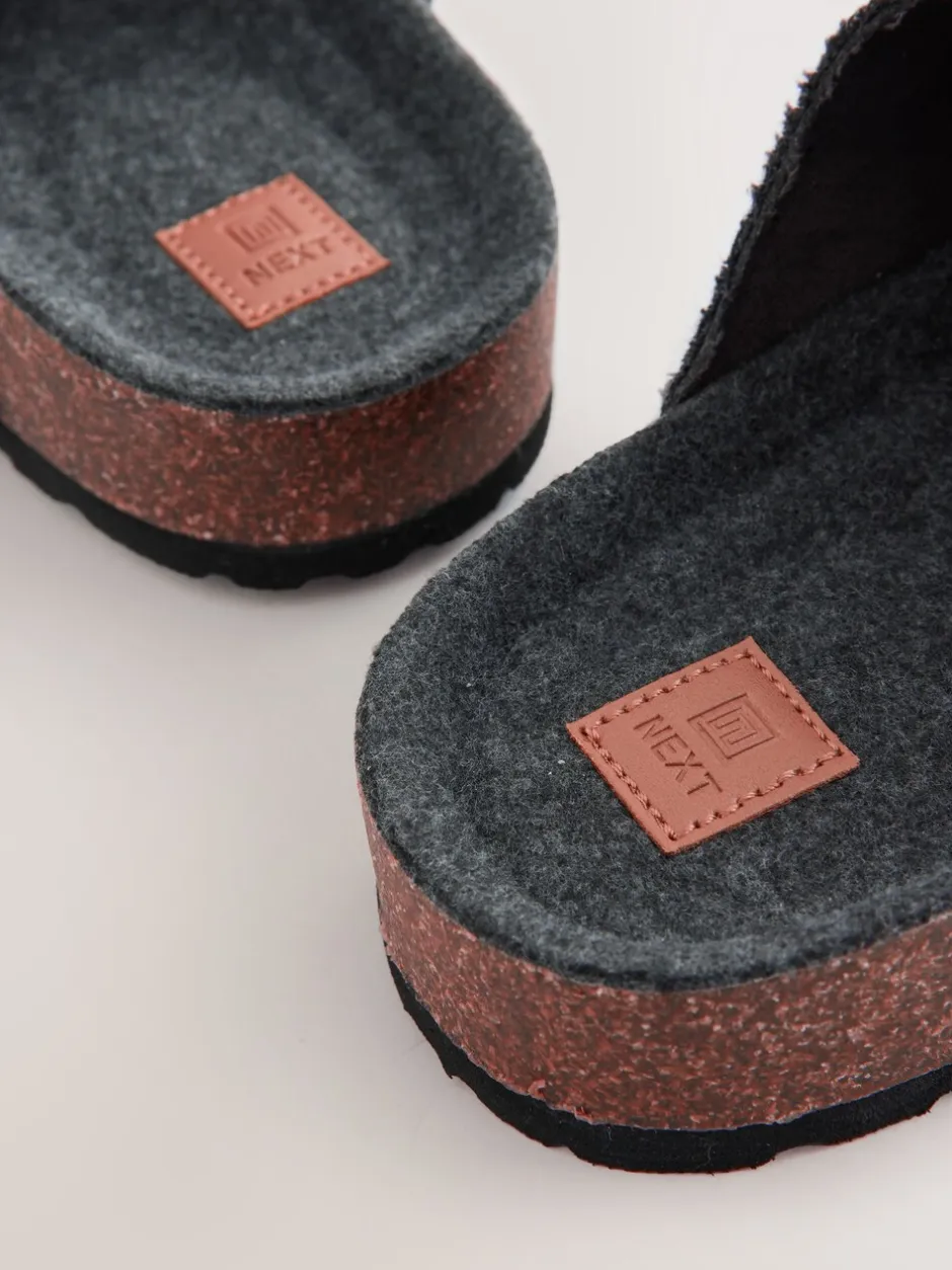 Pantoffels|Loungewear*Next Grijs - Pantoffelmuiltjes met gesp