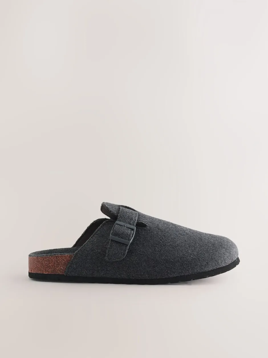 Pantoffels|Loungewear*Next Grijs - Pantoffelmuiltjes met gesp