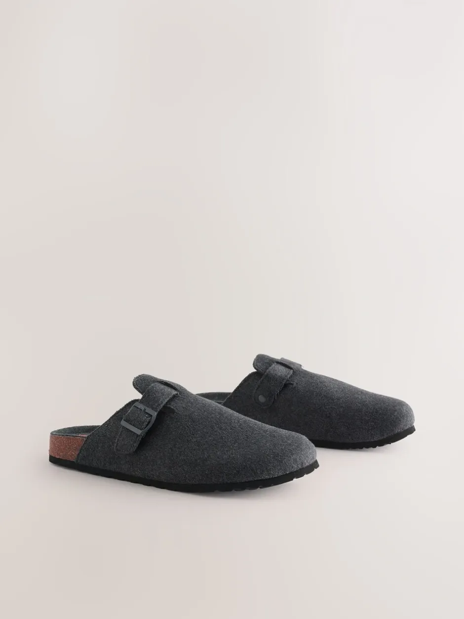 Pantoffels|Loungewear*Next Grijs - Pantoffelmuiltjes met gesp
