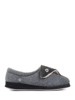 Pantoffels|Pavers - - Damespantoffels met klittenbandsluiting en ant-statische zool Grijs