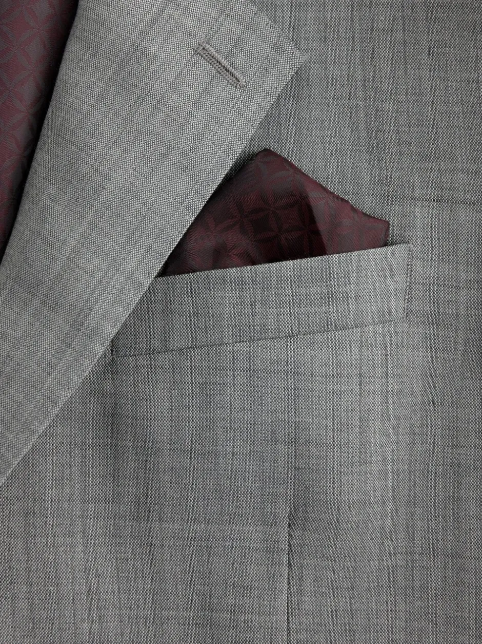 Pakken|Next - Regular Fit Signature Nova Fides 100% Italian Wool Suit Jacket Grijs