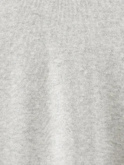 Gebreide Kleding*Next - Regular-fit trui van puur katoen met ronde hals Grijs