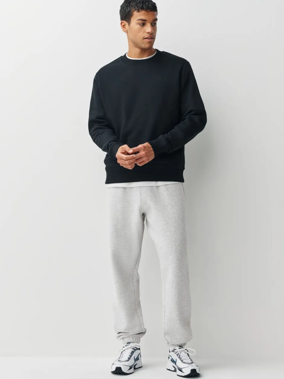 Joggingbroeken|Next - Relaxed fit - Slim Fit Brushback Heavyweight Joggers Grijs